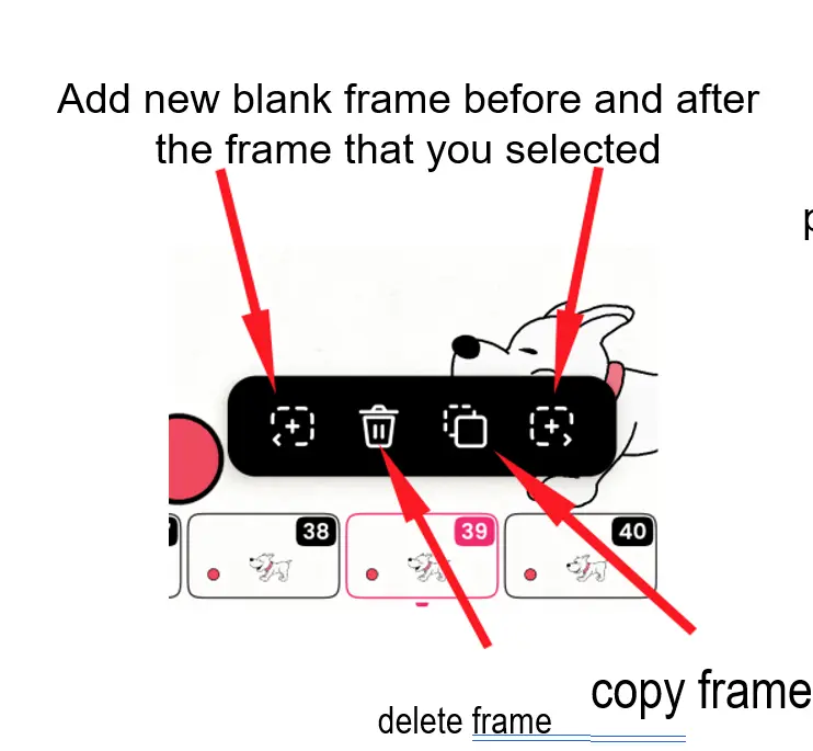 Adding, Copying, Pasting, and Deleting Frames on FlipaClip