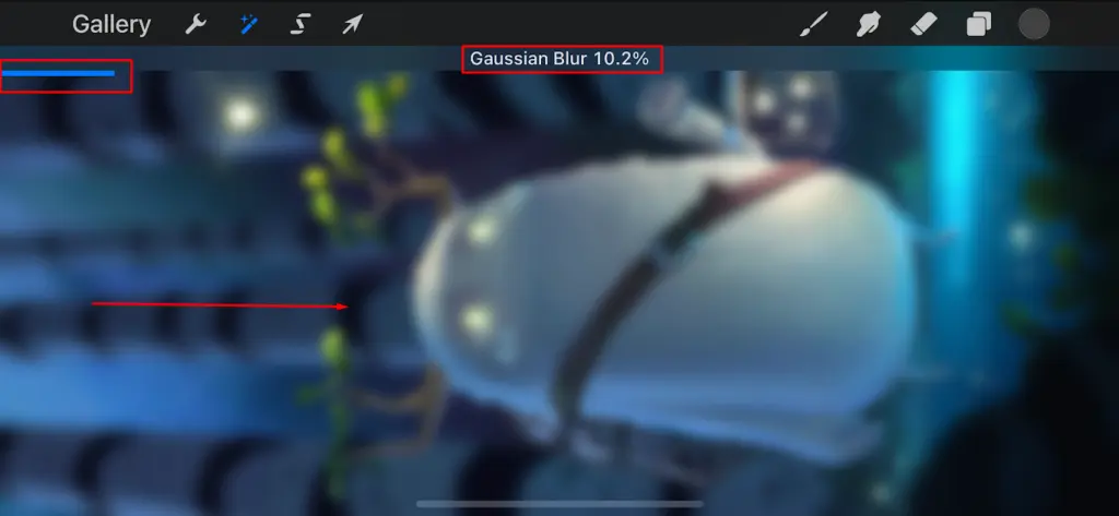 Gaussian Blur percentage
