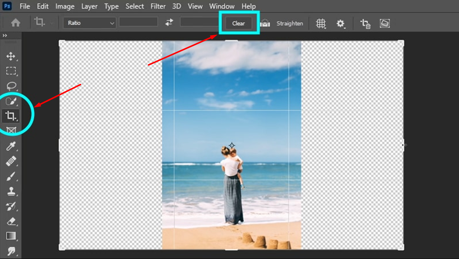 expand the canvas horizontally