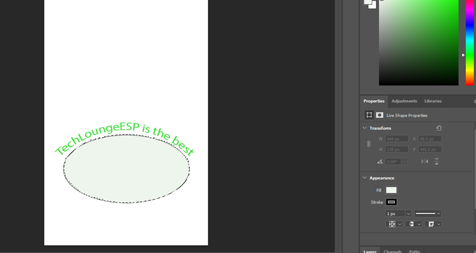 text wrap on a shape