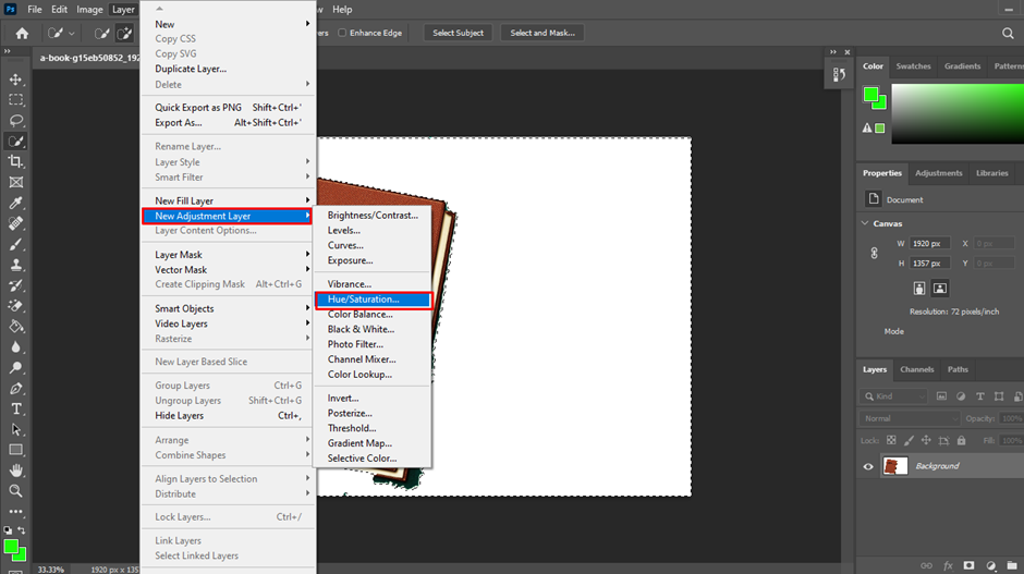 New Adjustment Layer