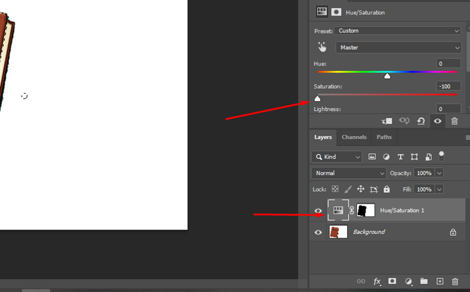 Hue/Saturation window
