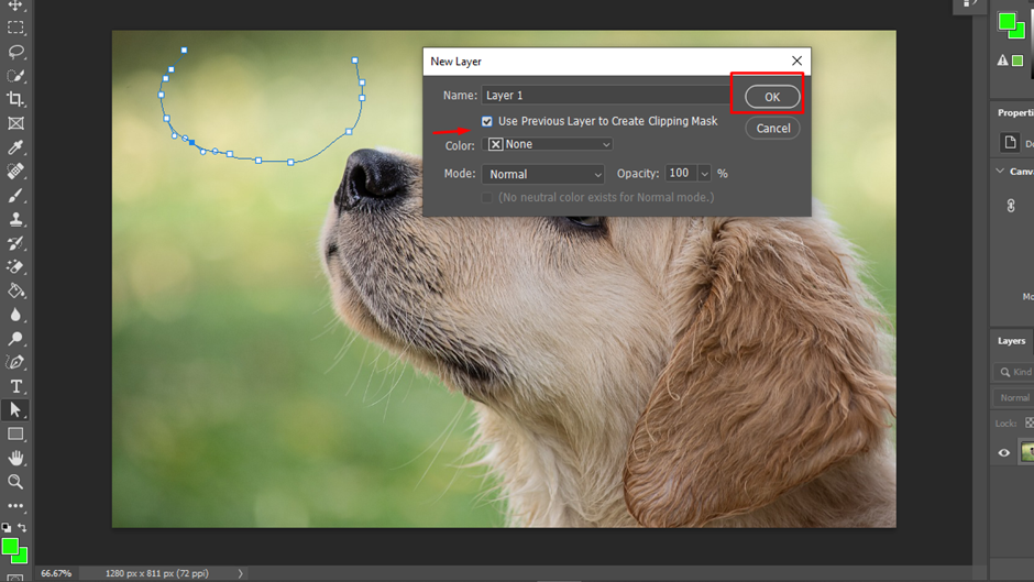 Use Previous Layer to Create Clipping Mask