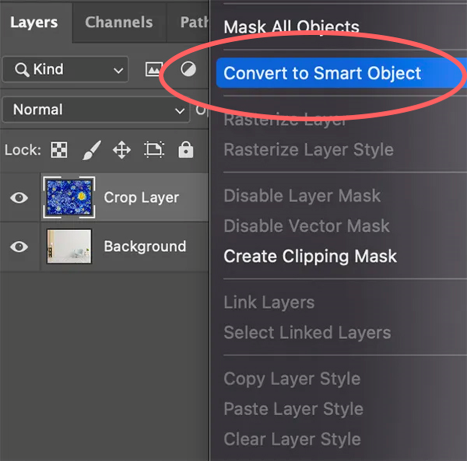 convert to smart layer 