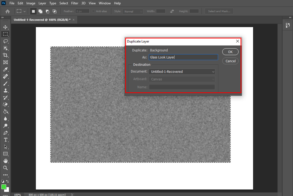 Duplicate the layer