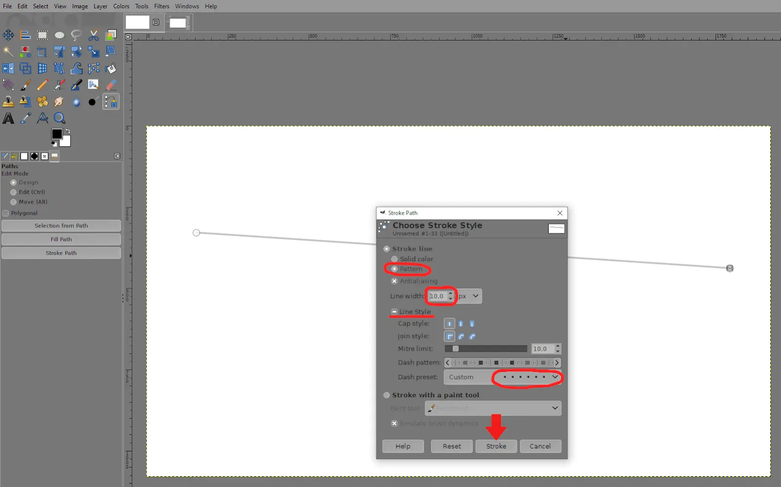 How to Draw a Line in GIMP Tech Lounge