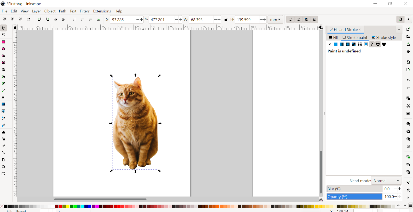 Inkscape Set Clip Option