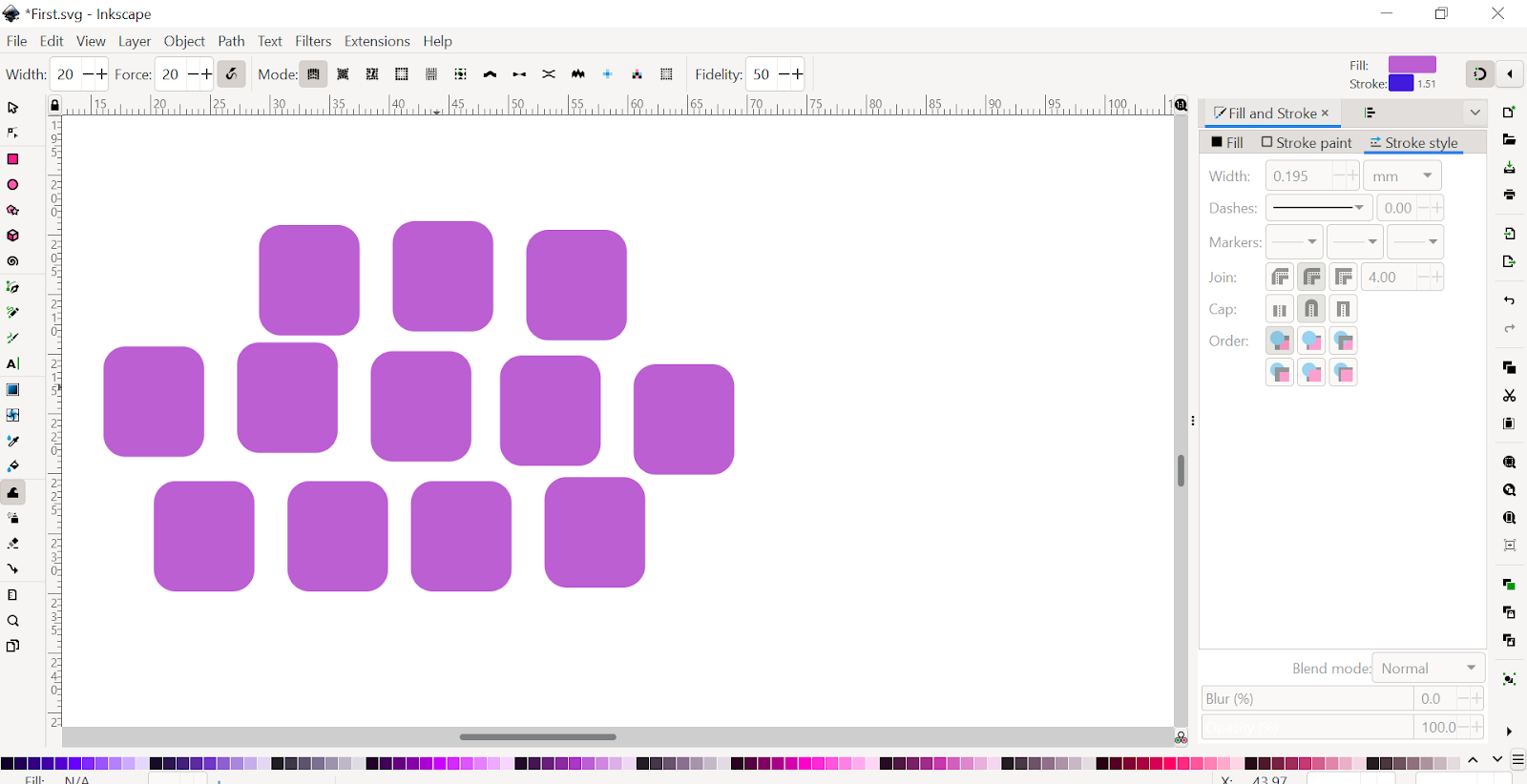 Tweak Objects in Inkscape