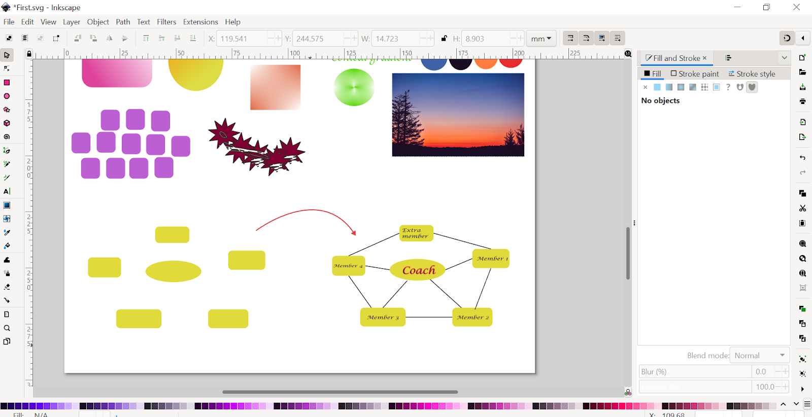Inkscape Diagram Connectors