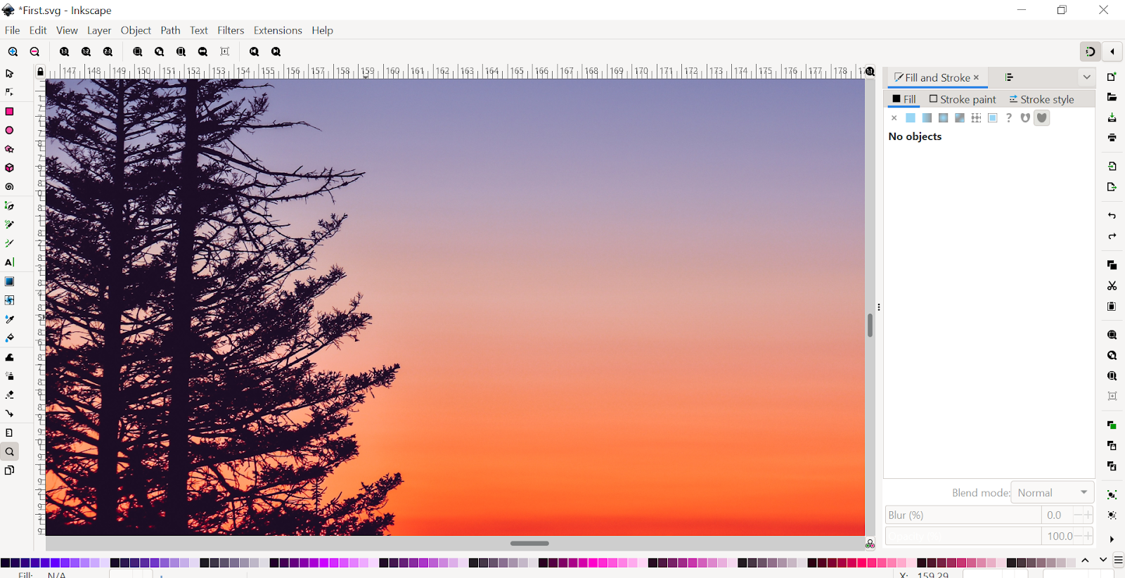 Inkscape Zoom Tool