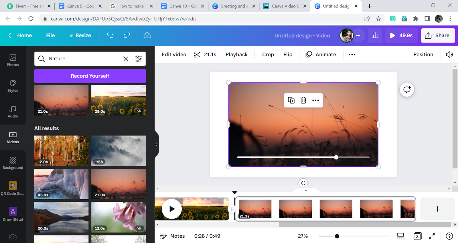 Adding Extra Video on Canva