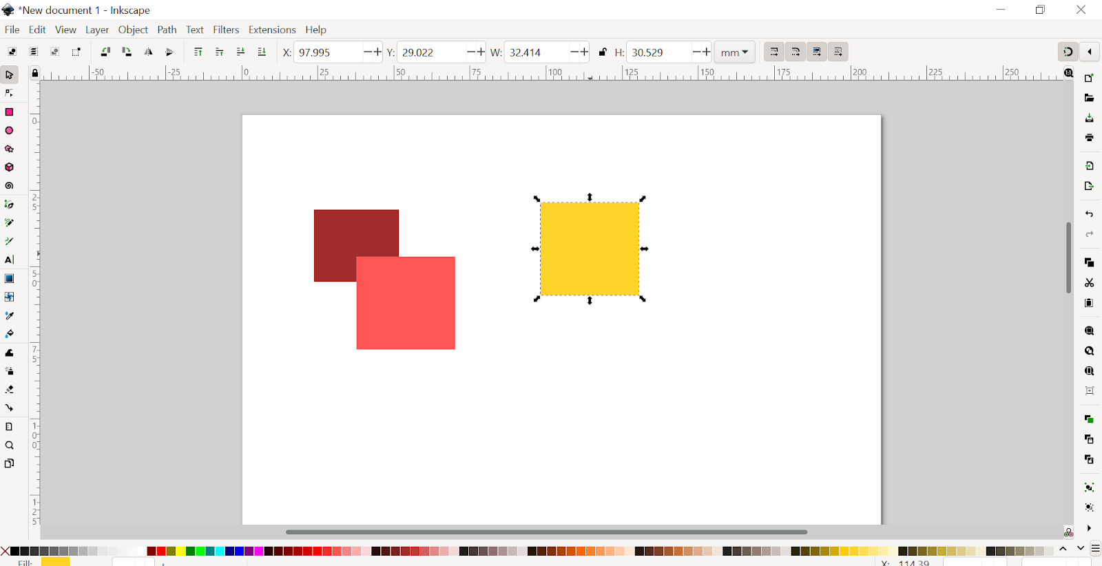 Inkscape Selection Tool