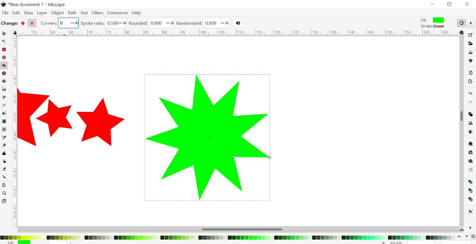 Inkscape Polygon Tool