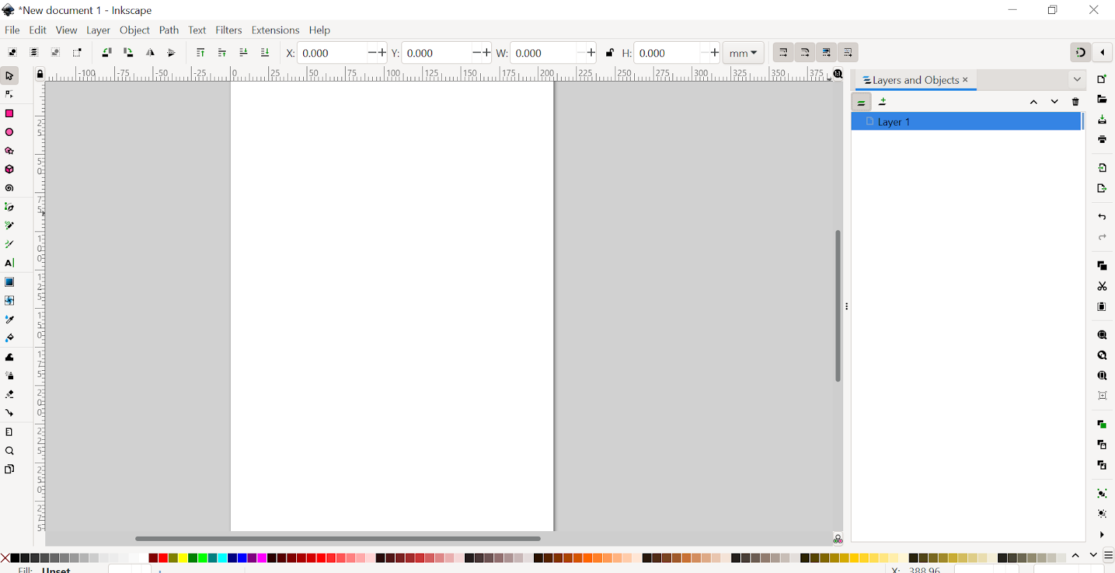 Inkscape Docking Area