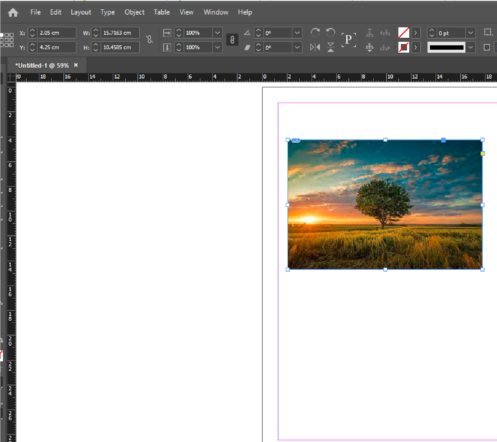 Import File in InDesign