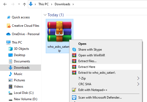 Extract fonts file