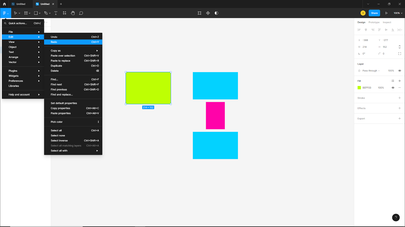 redo settings figma