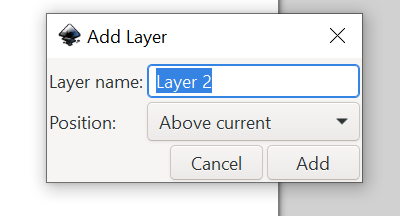 Inkscape Layer 2 Dialog Box