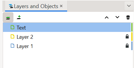 Inkscape Text in Layers