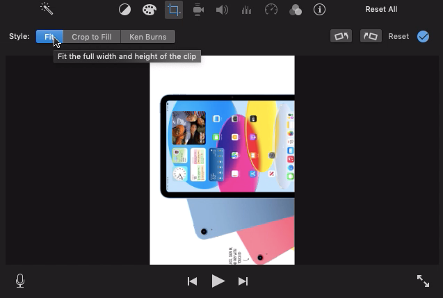 iMovie Ken Burns