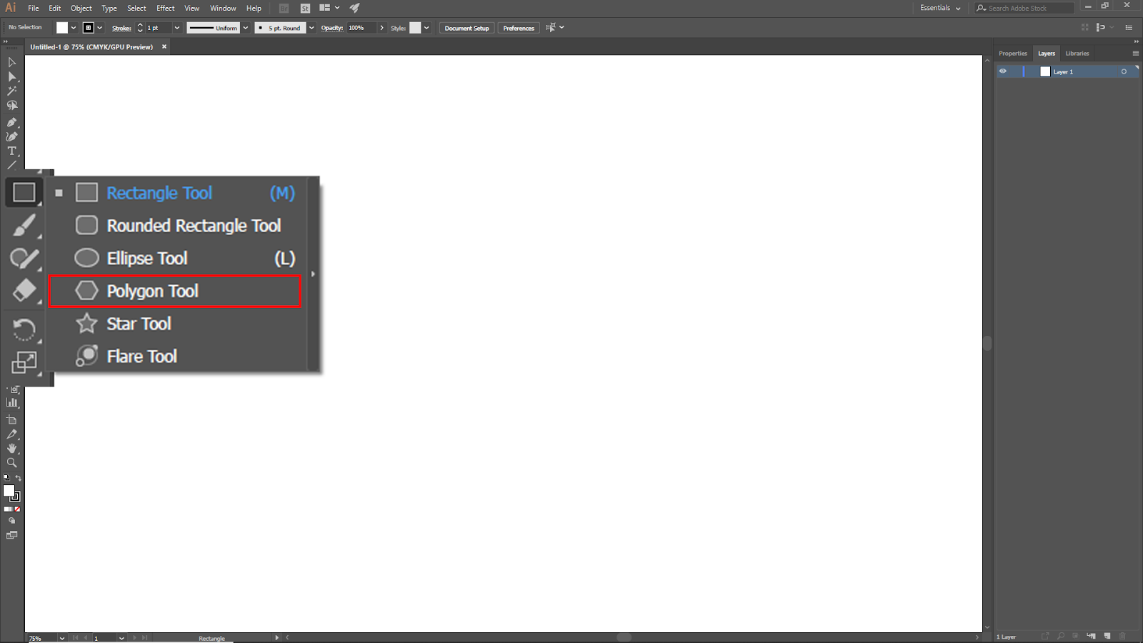 Polygon Tool in Illustrator