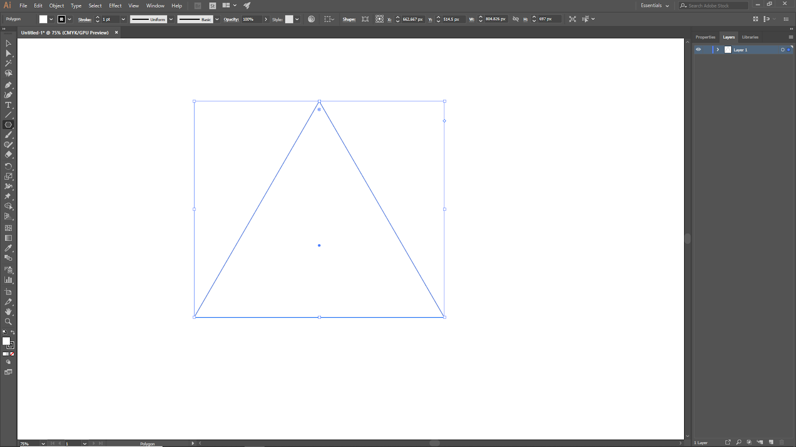 Triangle in Illustrator