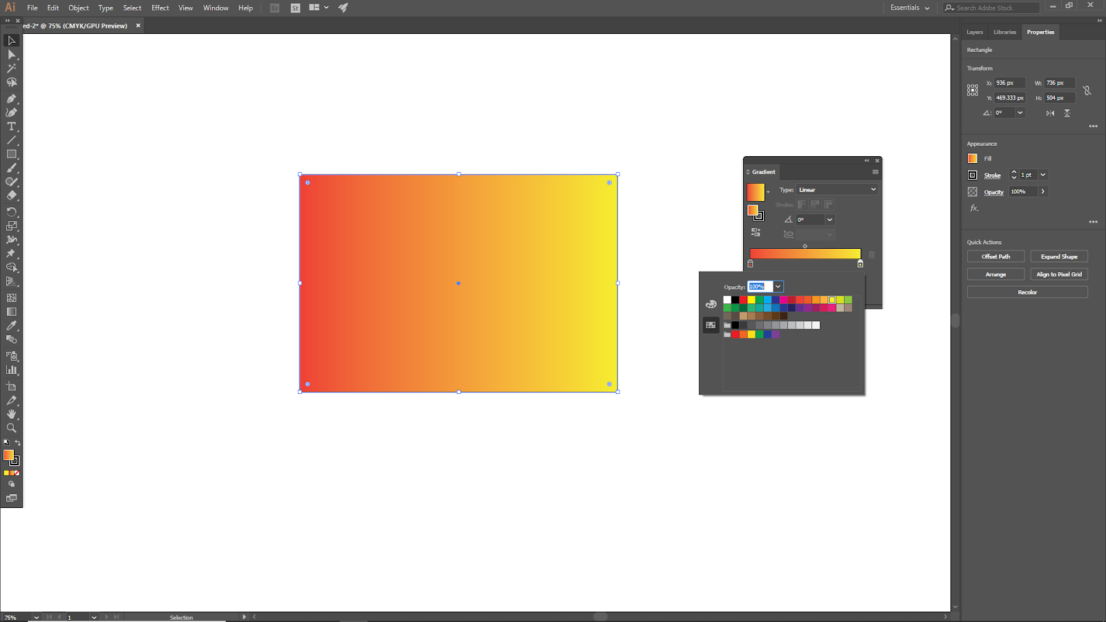 Customize Gradient