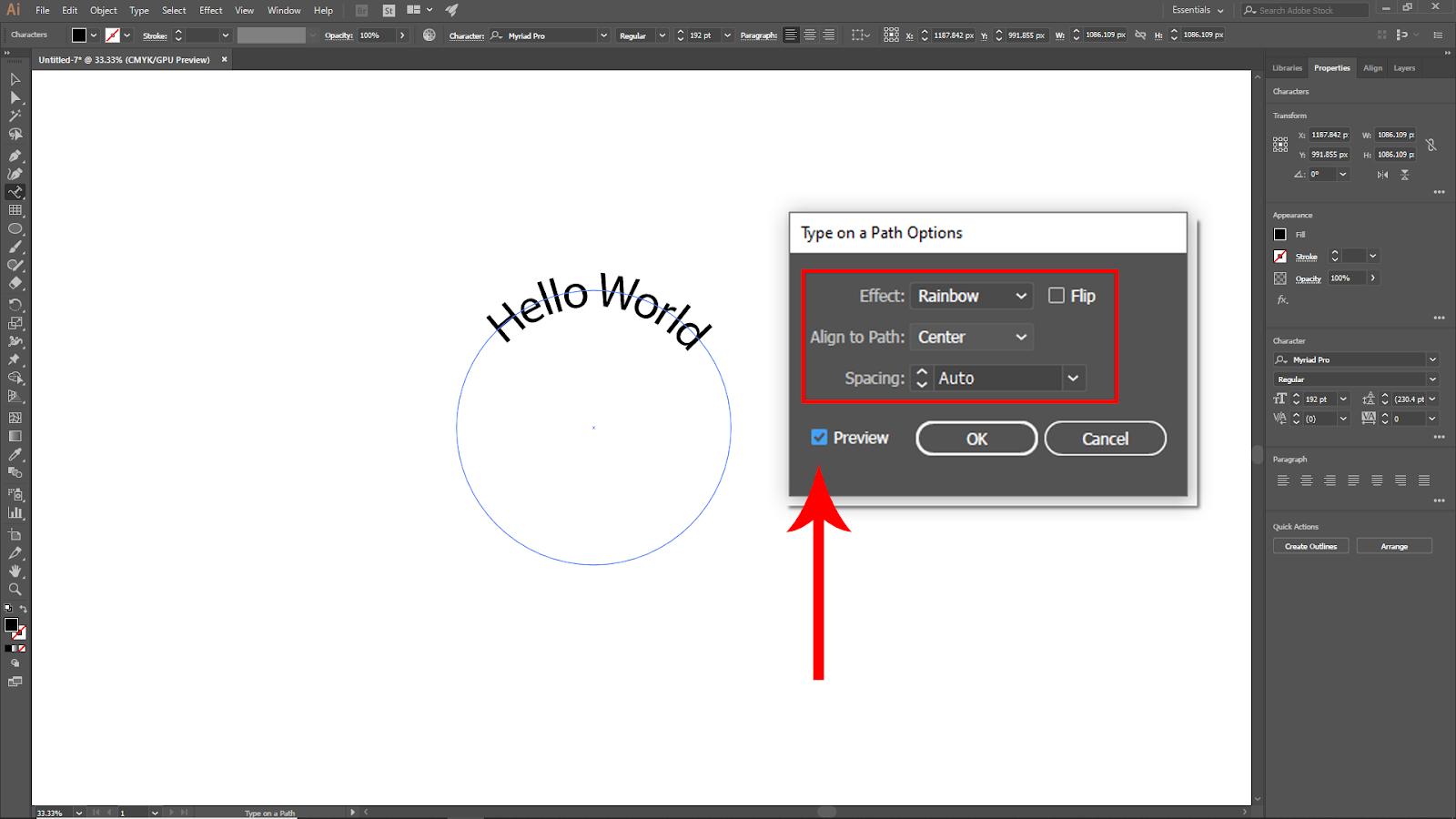 Text Spacing in Illustrator