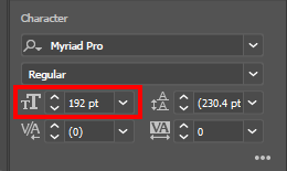 text Properties Panel