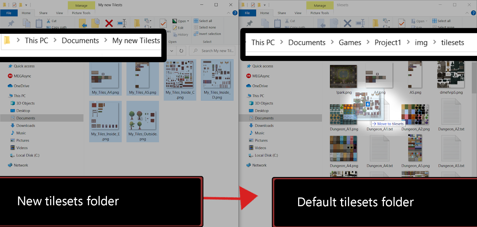 Paste New Tilesets in Rpg Maker