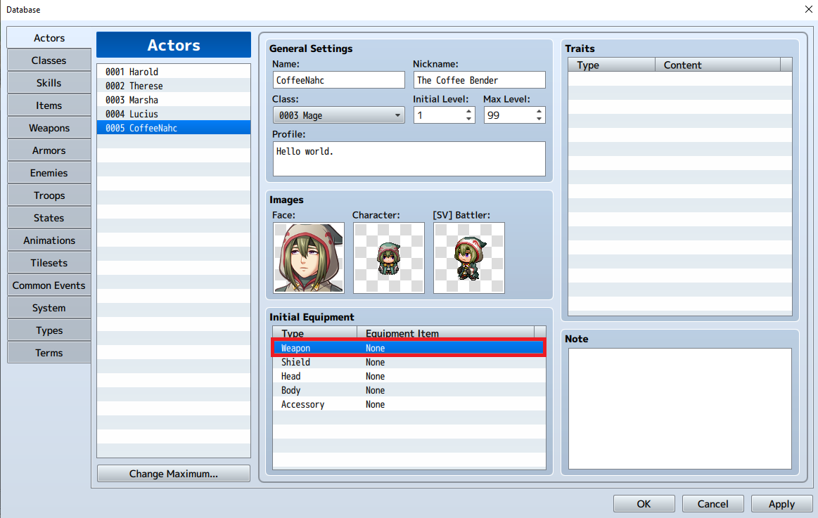 Item Picker Window
