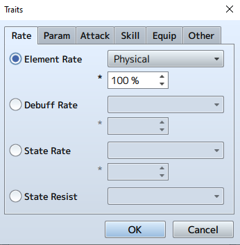 Traits Window