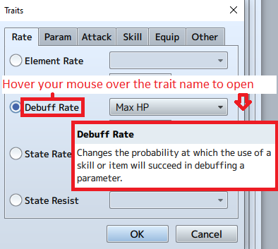 Debuff Rate Option
