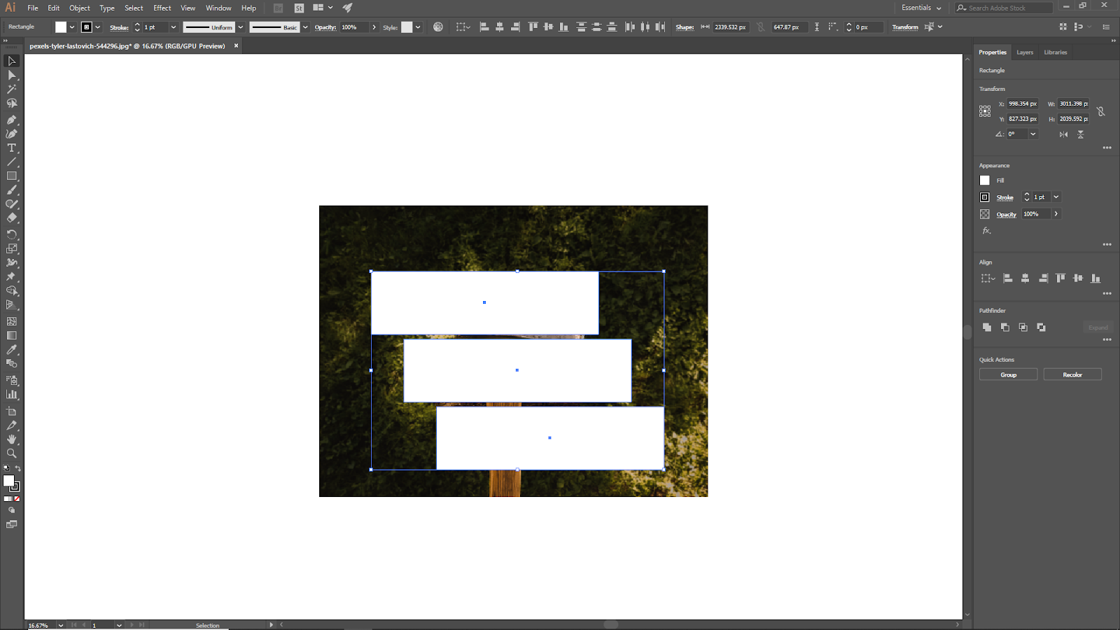 Multiple Objects on Masking Image
