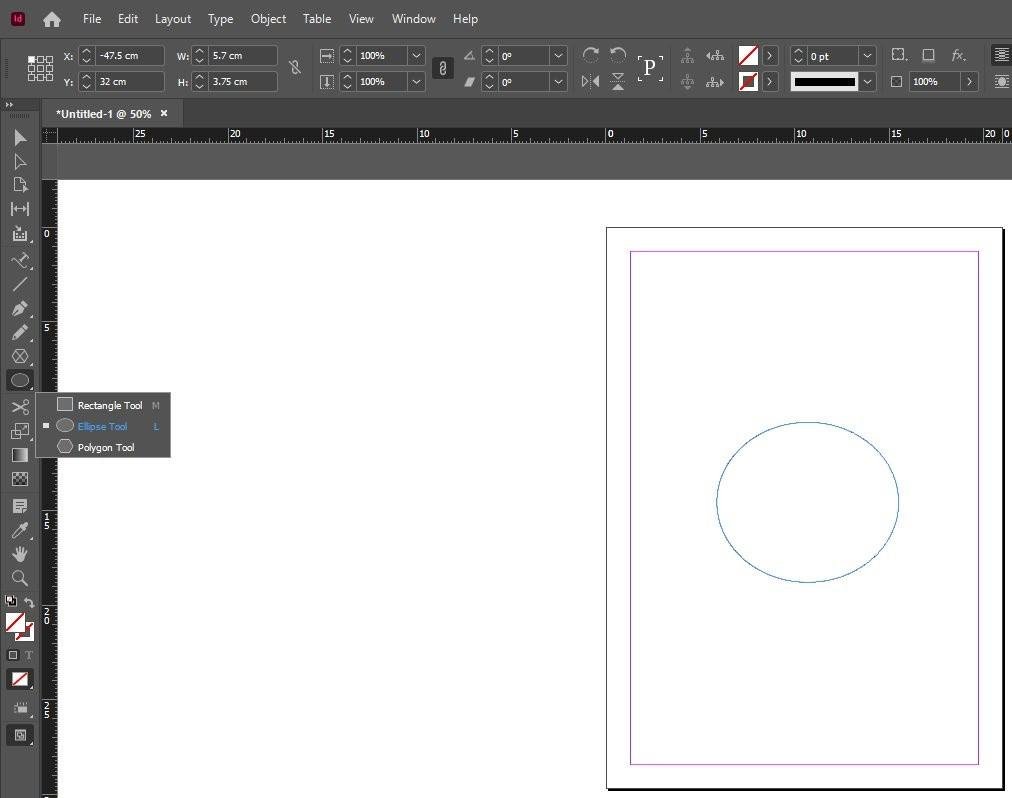 InDesign Path Tool
