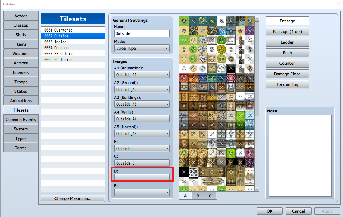 Tilesets in Resource Picker