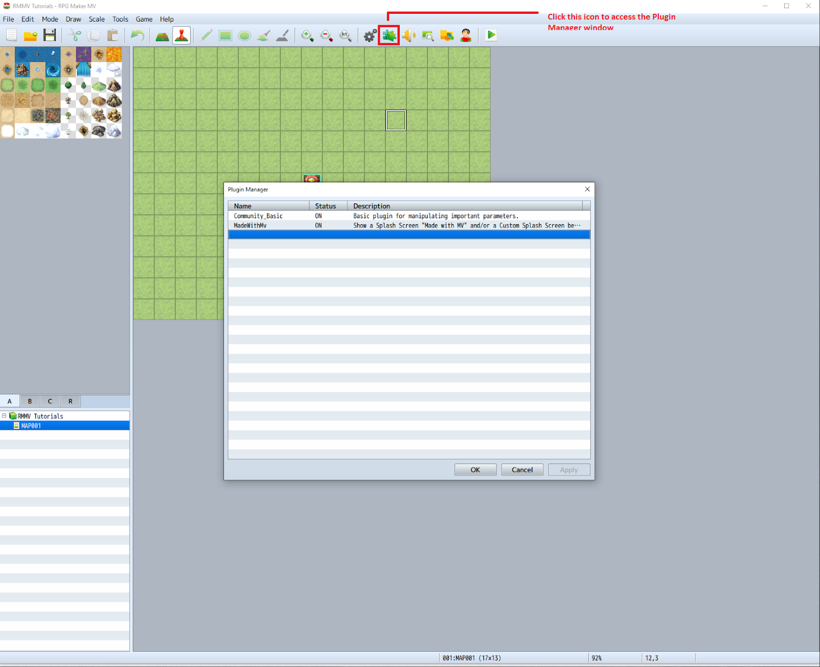 Plugin Manager Window