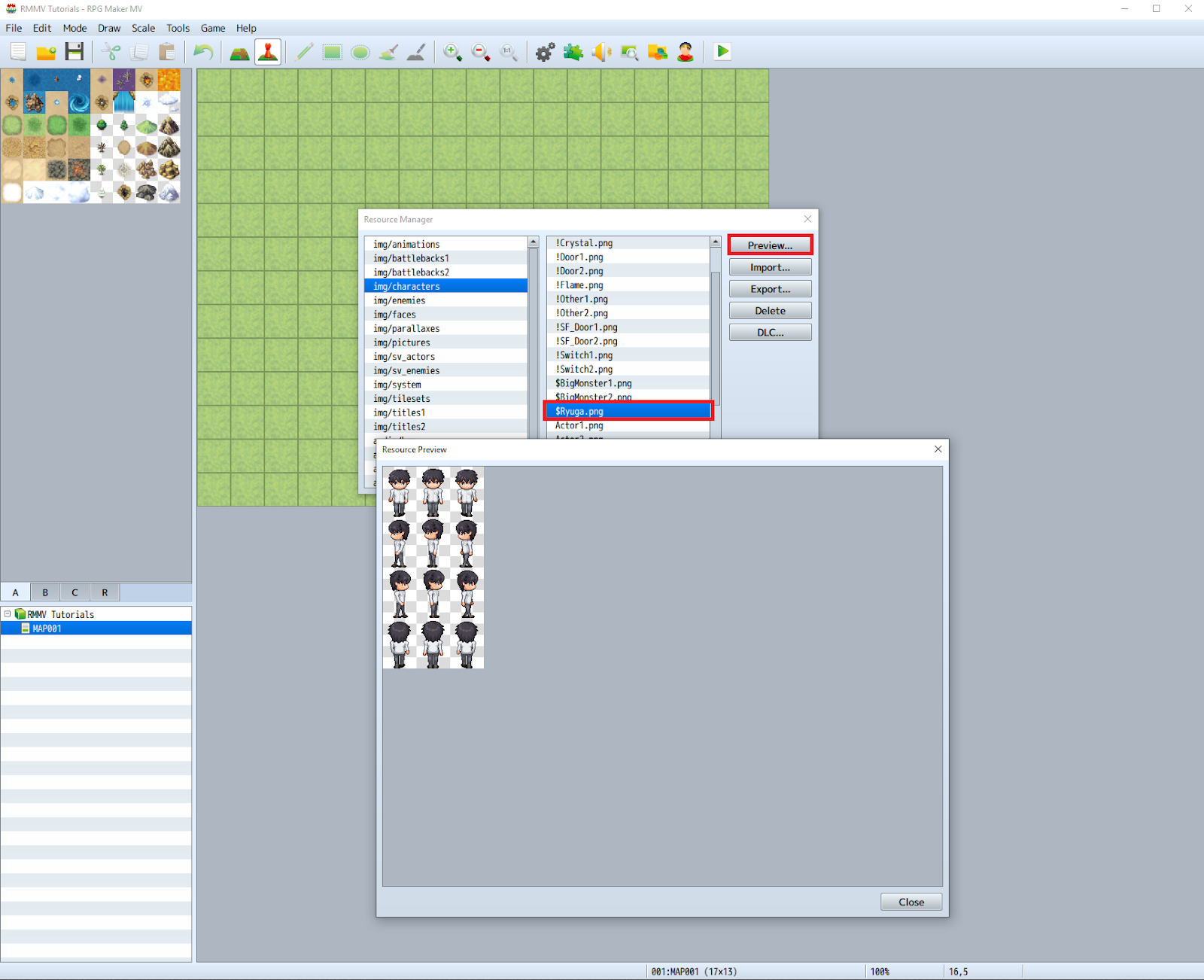 Preview Newly Imported Sprite