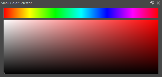 Small Color Selector in Krita