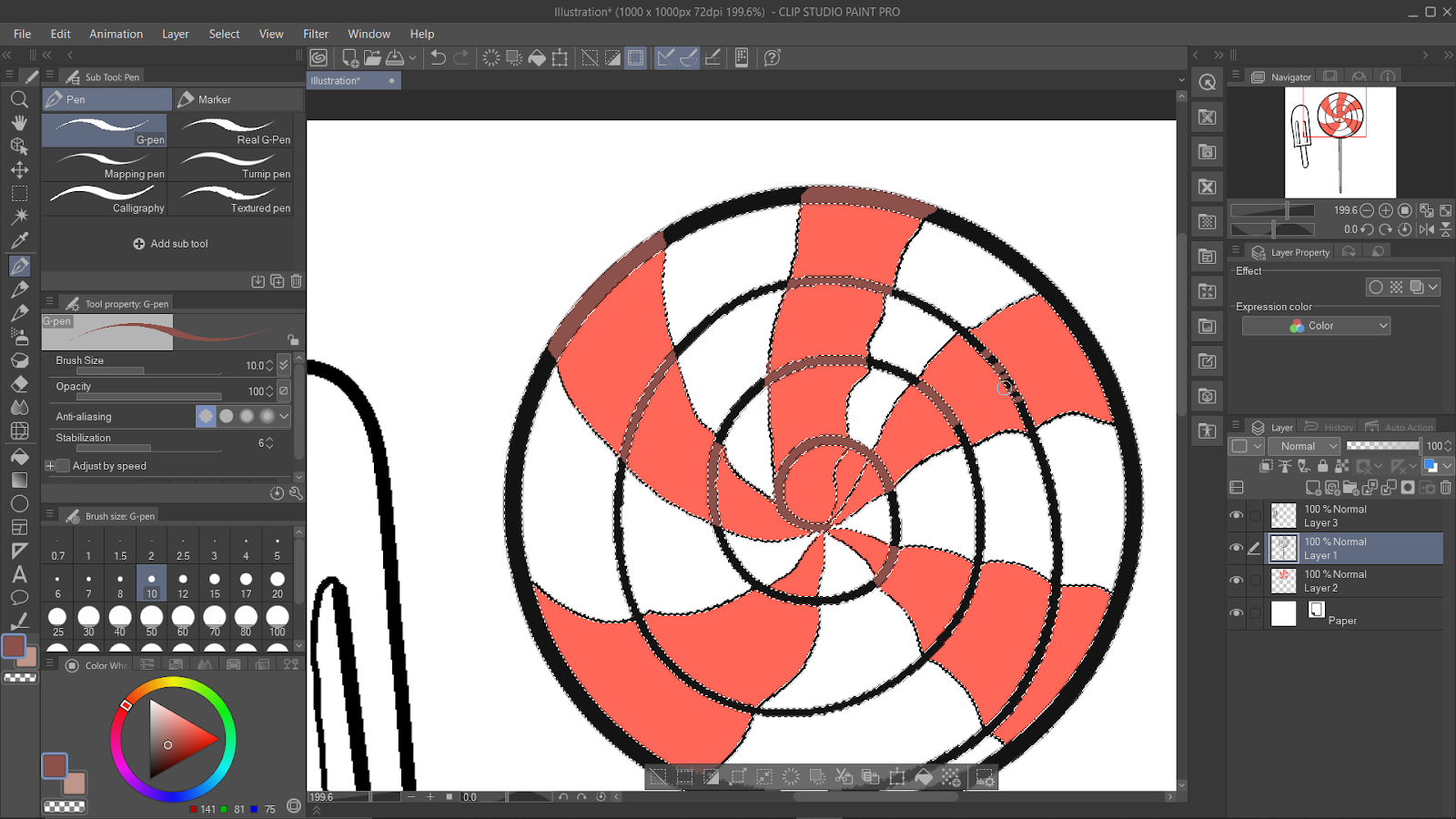 Pen Tool in Clip Studio Paint