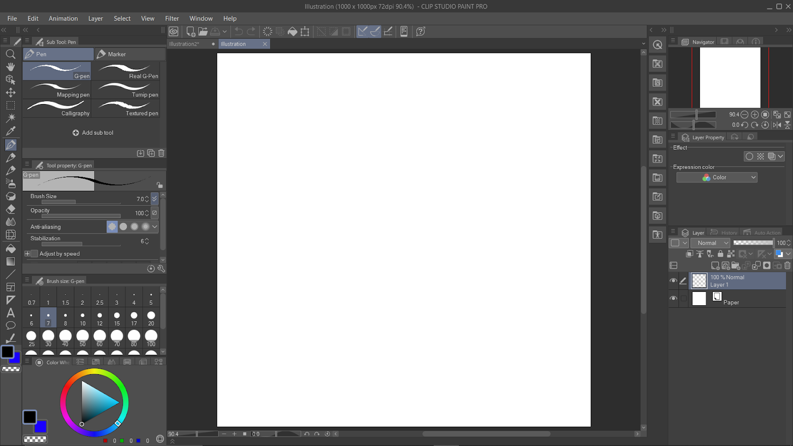 Select pen tool