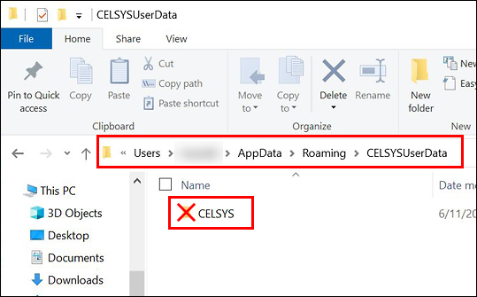 CELSYS Folder in Windows Document Folder