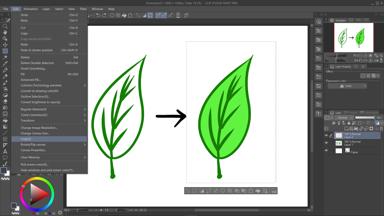 Edit Tool in Clip Studio Paint