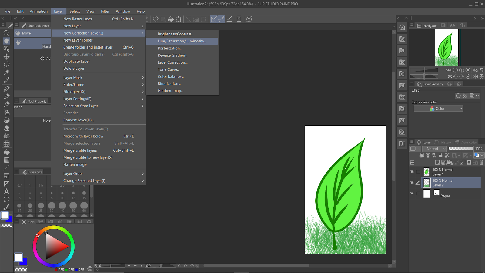 New Correction Layer Options