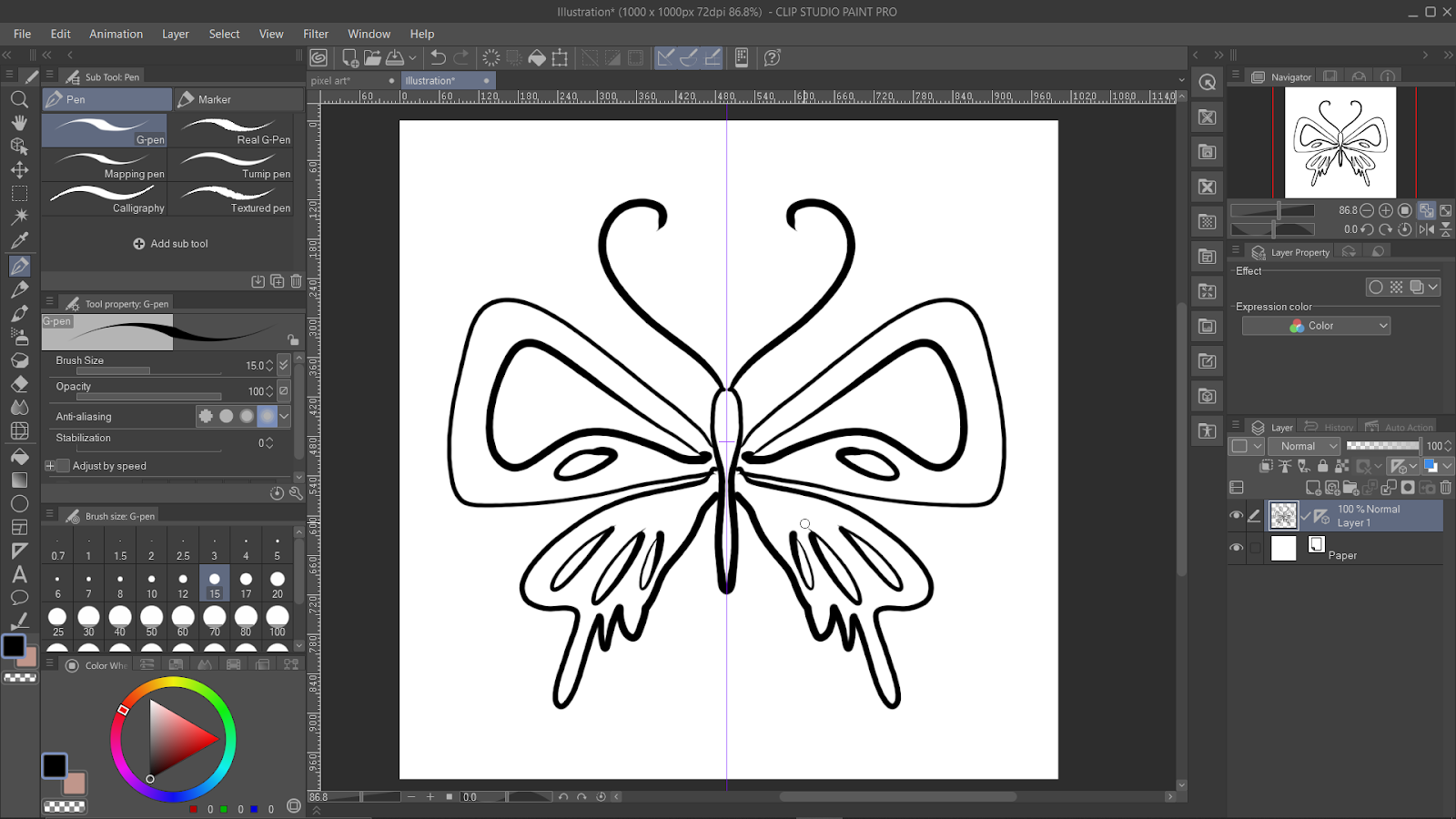 Drawing Tool in Clip Studio Paint