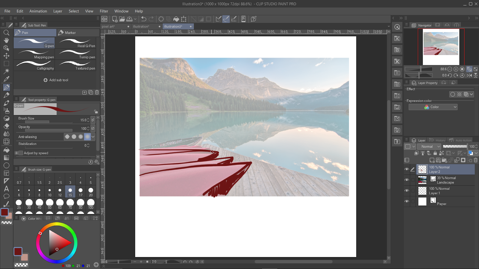 Pen Tool in Clip Studio Paint