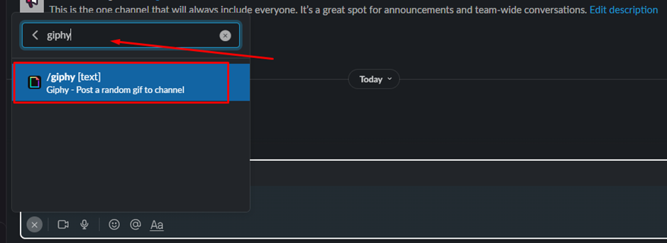 Use Slash Shortcut to Send GIFs in Slack