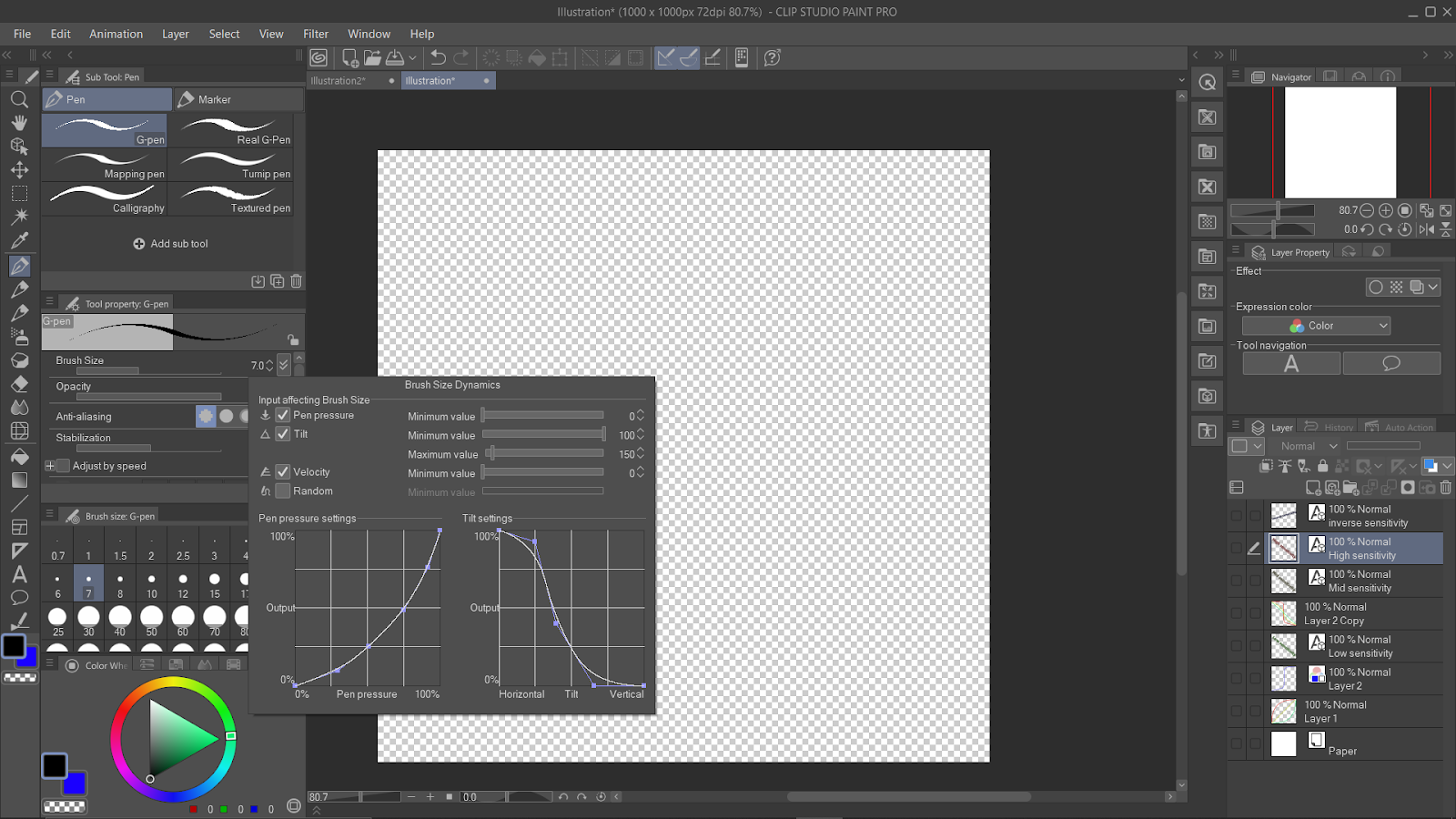 adjust slider values