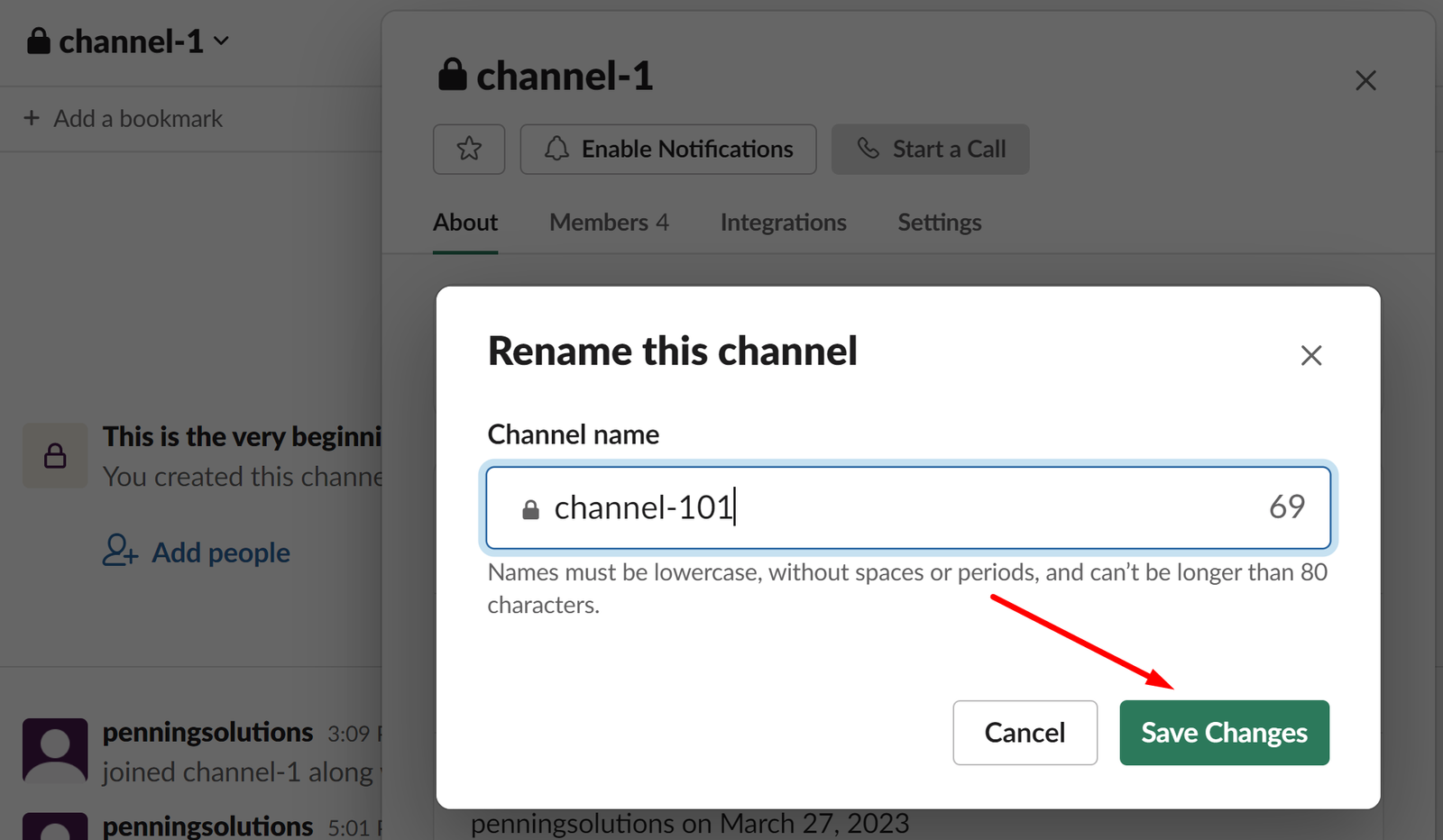 rename slack channel 