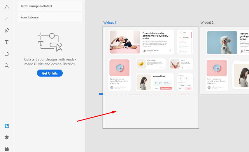 increase artboard size